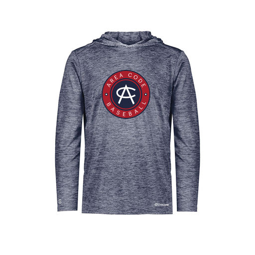 [FOLHCGNV-AS-LOGO1] Decker Men's Charge Hoodie (Adult S, Navy, Logo 1)